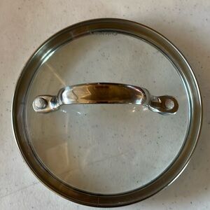 Cuisinart Replacement Chef's Classic Stainless Glass Lid/Cover Approx. 5.5"